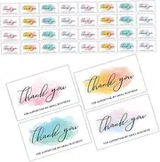GARIOUANS 120pcs Thank You Cards for Small Business Owners Appreciation Cards for Retail Stores Online Shops and Local Businesses for Customer Gratitude and Present Packaging
