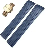 [RAYESS] For Patek Philippe 5164A 5167A AQUANAUT Philippe Series Butterfly Buckle 21mm Watch Strap Colorful Fluorous Rubber WatchBands