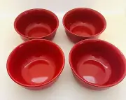 Royal Norfolk Stoneware Cereal Bowls Lot Of 4 Red Soup And/Or Cereal Bowls, NEW