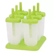 New 6Pcs Reusable Popsicle Molds DIY Ice Cream Bar Maker for Homemade Snacks