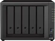 Synology DiskStation DS1522+ NAS Server Bundle with Ryzen 2.6 GHz CPU, 32GB Memory, 20TB HDD Storage, 1TB M.2 NVMe SSD, 4 x 1GbE LAN Ports, DSM Operating System