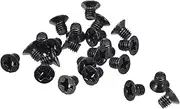 uxcell M3 x 4mm Phillips Screw Fastener Black for Laptop PC TV Fan Audio Switch 150pcs