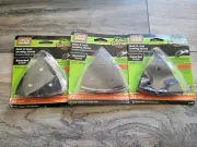 3x Gator Ultra Power Hook & Loop Assted 12 Sanding Sheets 7833 Blk zirconium