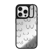 iPhone 16 Pro Mirror Ring Stand Case MagSafe Compatible BOOBIES
