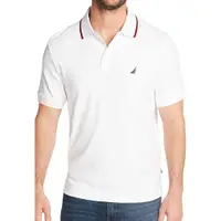在飛比找Yahoo奇摩購物中心優惠-Nautica 男棉質雙尖領Polo衫
