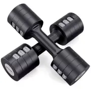 Adjustable Dumbbells 5 lb Dumbbells Set of 2 / Pair 10 lb Total Free Weights 6 i