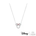 【DISNEY JEWELLERY】迪士尼 COUTURE KINGDOM 閃耀米妮純銀鍍14K玫瑰金水晶項鍊