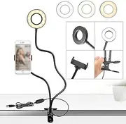 Generic CARLIÉ 10"" LED Ring Light Dimmable Lighting Phone Selfie Tripod Stand Makeup Live Lamp, Zfrz2pJ6pYxkHX