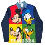 2025 Disney Parks Mickey Mouse and Friends Rugby Shirt Adult Size M NEW