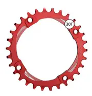 Funn Chain Ring - Solo Narrow Wide - 30T - 104mm BCD - Red