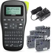 Thermal Label Maker Machine with QWERTY Keyboard & 4 Tapes for Easy Organization