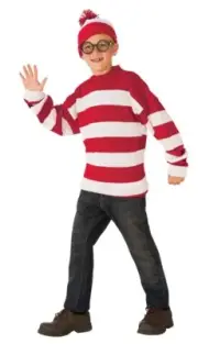 Where's Waldo Deluxe Child Costume Boys Halloween Rubies