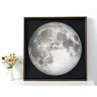 在飛比找ETMall東森購物網優惠-鋁合金拼圖框懸浮框月球月亮地球圓形拼圖專用框立體框