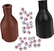 CIYODO Plastic Billiard Balls Toy Props Color Cup Dice Holder Pool Bottle Set