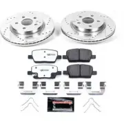 For Power Stop 16-18 Cadillac CT6 Rear Z26 Street Warrior Brake Kit