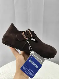 在飛比找Yahoo!奇摩拍賣優惠-birkenstock 勃肯鞋情侶款真皮軟木厚底休閒包頭鞋摩