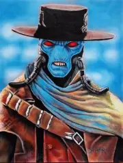 STAR WARS CAD BANE ORIGINAL illustration art
