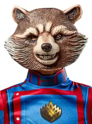 Rocket Raccoon Kids Guardians of The Galaxy Moulded Costume Mask