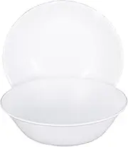 Corelle Winter Frost White Glass 1Ltr Serving Bowl Pack of 2