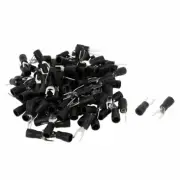 A● 115PCS SV2-4 16-14AWGInsulated Fork Spade TerminalsElectrical Cable Connector
