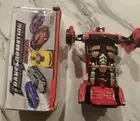 Transformation Gear Friction Powered Bump & Transformation Red Robot Car - New