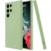 MCC For Samsung Galaxy S22 Ultra 5G Soft Liquid Silicone Shockproof Case Cover S908 [Green]