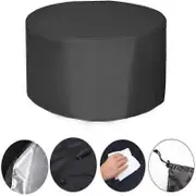 Outdoor Garden Furniture Round Cover,Table Chair Waterproof Cover,Patio Rain Snow Dustproof Cover black 120x75cm