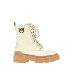 [PINKO] PINKO Leather boots with Love Birds details Woman 37 37 Beige