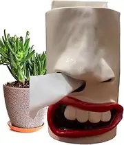 Tissue Box Cover, Tissue Holder - Sneezing Napkin Organizer | Decorative Facial Paper Organizer Dispenser, Funny Tissue Storage Box for Home, Studio, Restaurant, Car