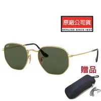 在飛比找PChome24h購物優惠-RAY BAN 雷朋 多邊形太陽眼鏡 RB3548N 001