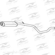 Redback Mufflers Bolt-On to suit 306 Xtdt Turbo Diesel 96> FM - M5875