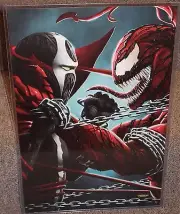 Spawn vs Carnage Glossy Print 11 x 17 In Hard Plastic Sleeve