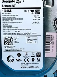 在飛比找露天拍賣優惠-Seagate 3.5吋SATA硬碟 1TB ST1000D