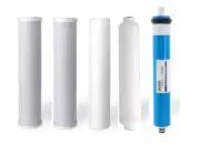 Oceanic Reverse Osmosis Replacement Water Filters+ 50 GPD Membrane | 5 stage RO