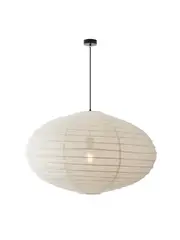 Tamarind 800mm Oval Handcrafted Linen Shade Only in Ivory