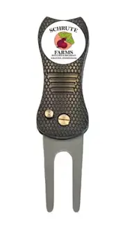 Dwight Schrute Farms The Office Gift Golf Ball Marker +Switchblade Divot Tool