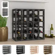 Solid Wood Pine Wine Rack Bottle Holder Cupboard for 48/25 Bottles vidaXL