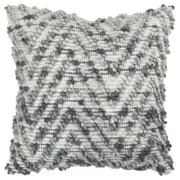Rizzy Beige Transitional Knife Edged Chevrons Throw Pillow Geometric T10823