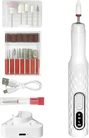 Rubbish Bin - Trash Can | Gentle cuticle remover | Gel Polish Remover | Nail drill for thick nails | Rechargeable Pedicure Manicure Grinding Polishing Shaping Tool for Salon Home Travel Indoor Outdoor
