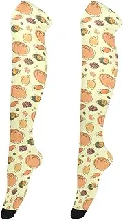 [Caihoyu] Tube Socks for Women Lightweight Over Knee Long Stockings High Football Socks for Daily Wear, Cosplay Autumn, Autumn