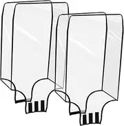 [Generic] 2PCS Clear PVC Luggage Covers for Suitcase Transparent Protectors with Enhanced Abrasion Resistance for Travel Secure Fit