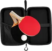 Table Tennis Racket Bat Cover,Table Tennis Bat Cover Paddle EVA Bag for PING Pong Cases Zip Pocket Package Waterproof Dustproof