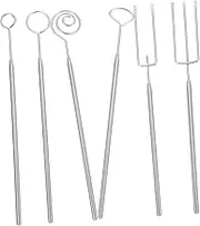 ULTECHNOVO 1set Chocolate Dipping Forks Stainless Steel Fondue Forks for Cheese Fruit Easy Cleaning Comfortable Grip