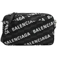 在飛比找Yahoo奇摩購物中心優惠-BALENCIAGA Signature 品牌印花造型斜背相