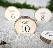 Rainbow Pana Wooden Table Numbers, 1-10 Wedding Table Numbers, Table Numbers 1-10 Perfect for Centerpiece, Wedding Reception, Decoration, Party, Anniversary