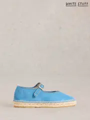 White Stuff Blue Mary Jane Espadrilles (F66665) | $182