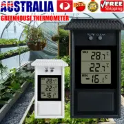 Digital Thermometer Display Max Min Greenhouse Garden Indoor Outdoor Refrigerato