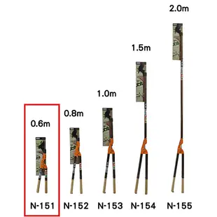 日本NISHIGAKI 西垣工業螃蟹牌N-151太丸600鋁柄太枝剪(0.6M)