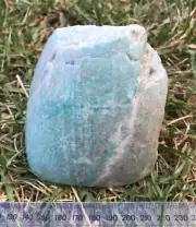Polished Amazonite display piece: Weighs 668g