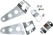 YOSADIER 1 Pair Motorcycle Headlight Mounting Brackets Fork Tube Ears for Installation Easy to Use Motorbike Accessories Durable Plated Design